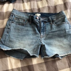 J crew jean shorts size 26